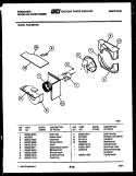 AIR HANDLING PARTS Diagram and Parts List for FAS189P2A1  Frigidaire Air Conditioner