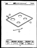 COOKTOP PARTS Diagram and Parts List for 37-2957-00-01  Tappan Range