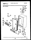 CABINET PARTS Diagram and Parts List for UFS160FM6W  Kelvinator Freezer