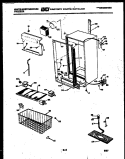 CABINET PARTS Diagram and Parts List for FU169JRD2  Frigidaire Freezer