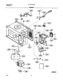 INTERIOR Diagram and Parts List for CPLMB186KCA  Frigidaire Microwave