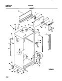 CABINET Diagram and Parts List for FRT21TSGD1  Frigidaire Refrigerator