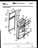 DOOR PARTS Diagram and Parts List for RD19F8WT3C  Gibson Refrigerator