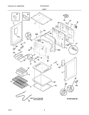 BODY Diagram and Parts List for CFEF3046LSD  Frigidaire Range