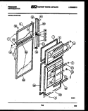 DOOR PARTS Diagram and Parts List for FP18TFL2  Frigidaire Refrigerator