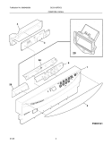 CONTROL PANEL Diagram and Parts List for GLD2155RDC2  Frigidaire Dishwasher