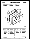 DOOR PARTS Diagram and Parts List for CGC3M5WSTB  Gibson Range