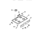 COOKTOP Diagram and Parts List for CGC1M1DXC  Gibson Range