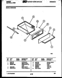 DRAWER PARTS Diagram and Parts List for 12-4990-00-01  Tappan Wall Oven