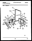 POWER DRY AND MOTOR PARTS Diagram and Parts List for DW9000AWW1  Frigidaire Dishwasher