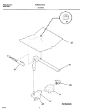 BURNER Diagram and Parts List for FGB500CGB1  Frigidaire Wall Oven