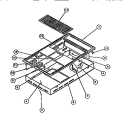 TOP Diagram and Parts List for RBD139NM0  Frigidaire Cooktop