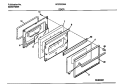 DOOR Diagram and Parts List for WGF323BAWD  Frigidaire Range