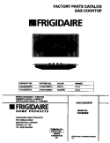 COVER Diagram and Parts List for FGC6X5XEWD  Frigidaire Cooktop