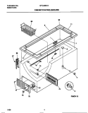 CABINET / CONTROL / SHELVES Diagram and Parts List for GFC25M7AW4  Gibson Freezer