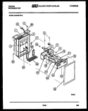 ICE DOOR, DISPENSER AND WATER TANK Diagram and Parts List for 95-2497-66-02  Tappan Refrigerator