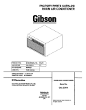 COVER Diagram and Parts List for GAL123K1A3  Gibson Air Conditioner