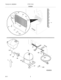 SYSTEM Diagram and Parts List for CFUFH17LW3  Crosley Freezer