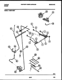 BURNER, MANIFOLD AND GAS CONTROL Diagram and Parts List for 72-3651-23-01  Tappan Range