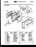 DOOR PARTS Diagram and Parts List for REG94BL2  Frigidaire Wall Oven