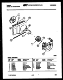 AIR HANDLING PARTS Diagram and Parts List for AM09C6EVA  Gibson Air Conditioner