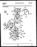 TUB DETAIL Diagram and Parts List for AW200G2W  Kelvinator Washer