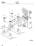 BURNER Diagram and Parts List for FCS388CGBC  Frigidaire Range