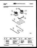 BROILER PARTS Diagram and Parts List for R30AL4  Frigidaire Range