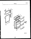 DOOR PARTS Diagram and Parts List for ATN152BK1  Frigidaire Refrigerator