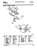 FAN Diagram and Parts List for GDH50E2  Frigidaire Dehumidifier