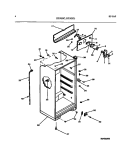 CABINET Diagram and Parts List for RT192GCWD  Frigidaire Refrigerator