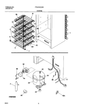 SYSTEM Diagram and Parts List for FFU21K2CW0  Frigidaire Freezer