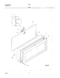DOOR Diagram and Parts List for CF154  Frigidaire Freezer