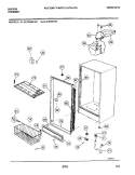 CABINET Diagram and Parts List for UL2164ECW2  Frigidaire Freezer