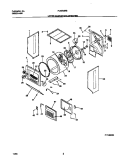 P17U0020 DRY CAB, DRM, HTR Diagram and Parts List for FLXE52RBT8  Frigidaire Washer Dryer Combo