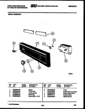 CONSOLE AND CONTROL PARTS Diagram and Parts List for SU220NXR1  Frigidaire Dishwasher