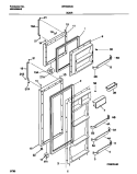 Part Location Diagram of 215915529 Frigidaire HANDLE-DOOR