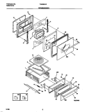 DRAWER / DOOR Diagram and Parts List for TGB500CCB1  Tappan Wall Oven