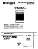 COVER Diagram and Parts List for MGF324WBSC  Frigidaire Range