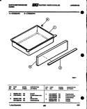 DRAWER PARTS Diagram and Parts List for KF520GDW4  Frigidaire Range