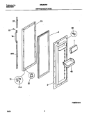 REFRIGERATOR DOOR Diagram and Parts List for GRS26ZRHW5  Gibson Refrigerator