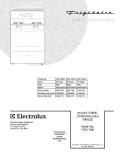 COVER Diagram and Parts List for FGFL79DQH  Frigidaire Range