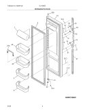 REFRIGERATOR DOOR Diagram and Parts List for GLHS38EEPB1  Frigidaire Refrigerator