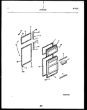 DOOR PARTS Diagram and Parts List for GTNI142HK1  Frigidaire Refrigerator
