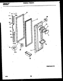 REFRIGERATOR DOOR PARTS Diagram and Parts List for FRS22XHAB0  Frigidaire Refrigerator