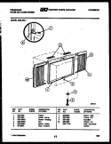 WINDOW MOUNTING PARTS Diagram and Parts List for A05LH8L1  Frigidaire Air Conditioner