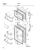 DOOR Diagram and Parts List for FRT15HB3AZ5  Frigidaire Refrigerator