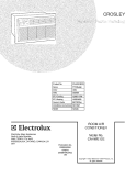 COVER Diagram and Parts List for CAHWE12ER2  Crosley Air Conditioner
