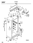 CABINET Diagram and Parts List for MRT16CGEW9  Frigidaire Refrigerator
