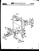 DOOR PARTS Diagram and Parts List for DW3350DW3  Frigidaire Dishwasher
